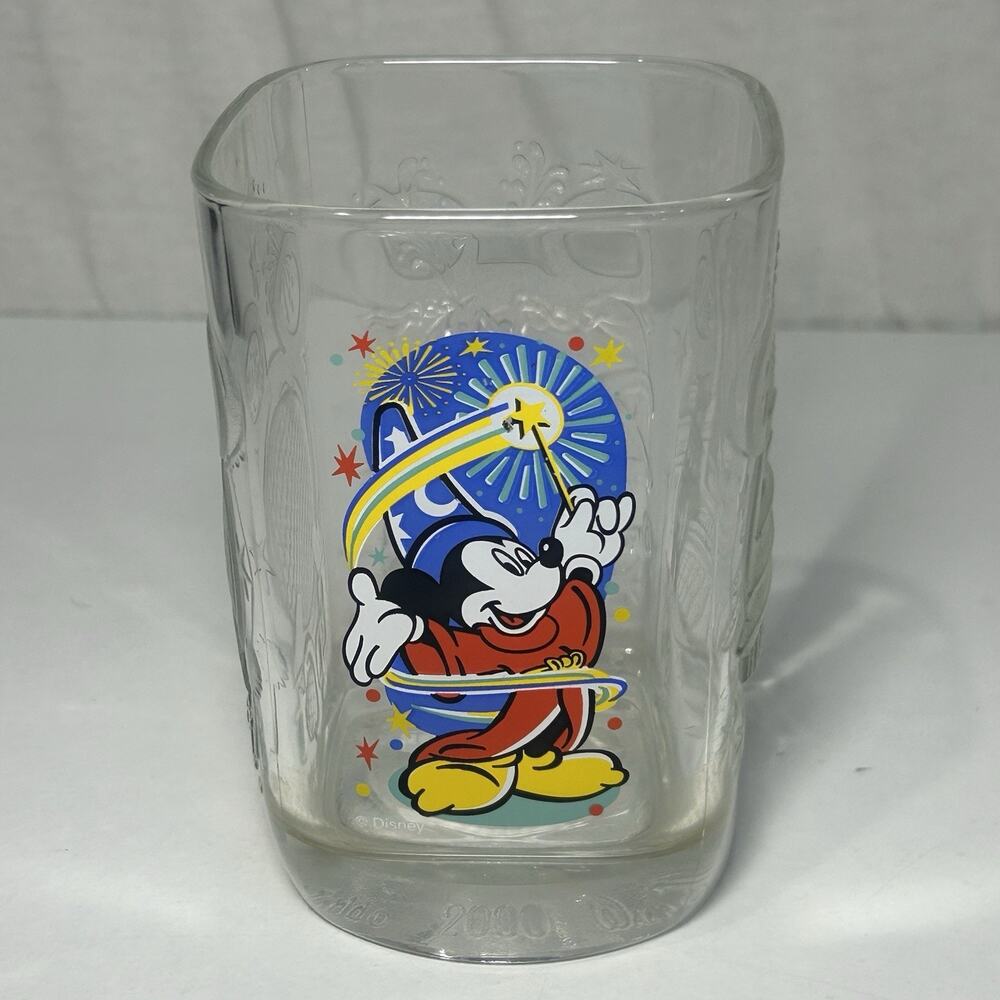 Walt Disney World McDonald's 2000 Celebration Mickey Mouse Wizard Epcot Glass FS